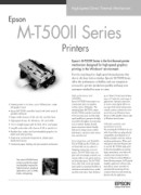 Epson M T500II Product Data Sheet